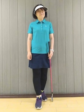 「アイテム（サンバイザー）」を使った、tomoさん（レディース・161cm）の夏コーディネート