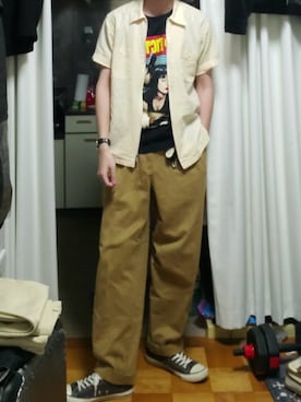 「TIMEX（タイメックス）のアイテム」を使った、yamzakiさん（メンズ・178cm）の春コーディネート