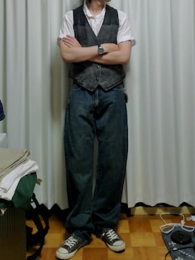 「TIMEX（タイメックス）のアイテム」を使った、yamzakiさん（メンズ・178cm）の春コーディネート