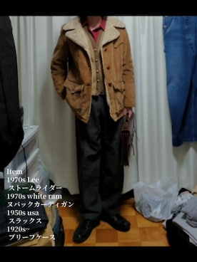 「Lee（リー）のアイテム」を使った、yamzakiさん（メンズ・178cm）の秋コーディネート