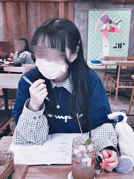 「アイテム（ヘアピン）」を使った、まおさん（レディース・155cm）の冬コーディネート