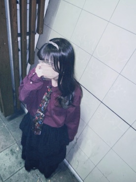 「ネクタイコーデ」｜まおさん（レディース・155cm）の冬コーディネート