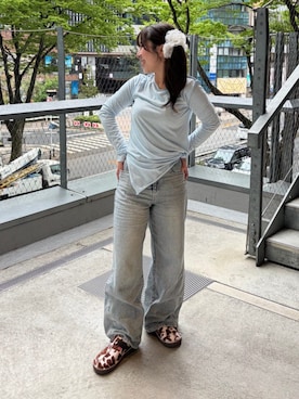 「ミュール」｜Clarks Japanさん（レディース・153cm）の春コーディネート