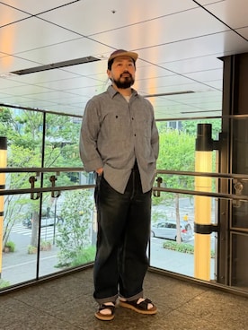 「Clarks（クラークス）のアイテム」を使った、Clarks Japanさん（メンズ・169cm）の夏コーディネート