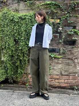 「レオパードシューズ」｜Clarks Japanさん（レディース・167cm）の冬コーディネート