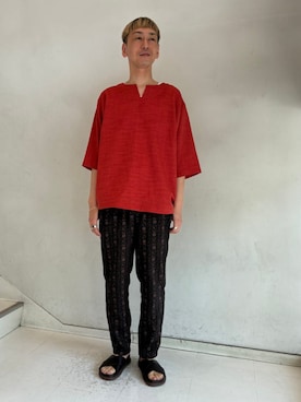 「Clarks（クラークス）のアイテム」を使った、Clarks Japanさん（メンズ・176cm）の夏コーディネート