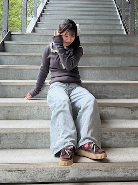 「モカシン」｜Clarks Japanさん（レディース・153cm）の春コーディネート