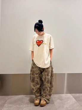 「Clarks（クラークス）のアイテム」を使った、Clarks Japanさん（レディース・152cm）の夏コーディネート