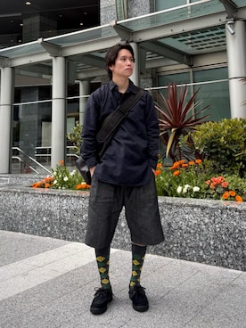 「Clarks（クラークス）のアイテム」を使った、Clarks Japanさん（メンズ・170cm）の春コーディネート