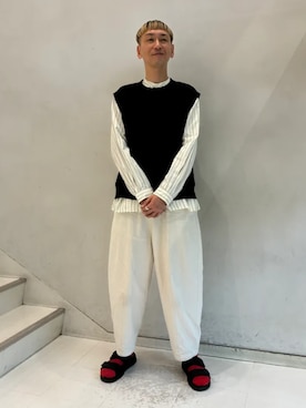 「Clarks（クラークス）のアイテム」を使った、Clarks Japanさん（メンズ・176cm）の夏コーディネート