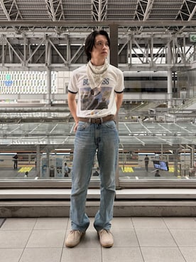 「Clarks（クラークス）のアイテム」を使った、Clarks Japanさん（メンズ・170cm）の夏コーディネート