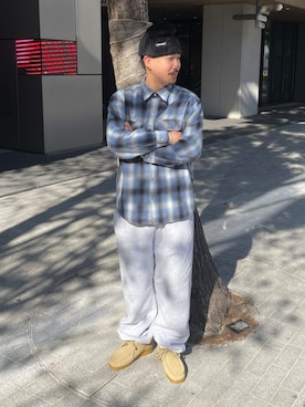 「冬ファッション」｜Clarks Japanさん（メンズ・170cm）の冬コーディネート