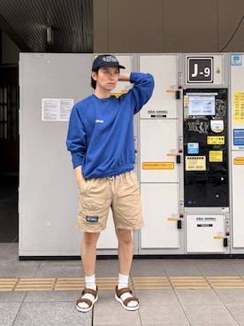 「Clarks（クラークス）のアイテム」を使った、Clarks Japanさん（メンズ・170cm）の夏コーディネート