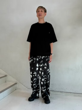 「Clarks（クラークス）のTrigenic2 Lo / トライジェニック2ロー (ブラックレザー)（スニーカー、ブラック系）」を使った、Clarks Japanさん（レディース・153cm）の夏コーディネート