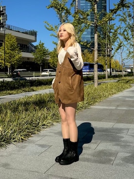 「boots」｜Clarks Japanさん（レディース・156cm）の冬コーディネート