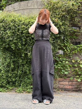 「Clarks（クラークス）のアイテム」を使った、Clarks Japanさん（レディース・163cm）の夏コーディネート