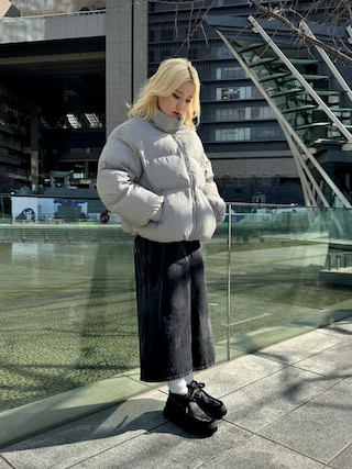 「Clarks(クラークス)のTorhill Hi / トーヒルハイ (ブラック)(ブーツ)」を使った、Clarks Japanさん(レディース・167cm)の冬コーディネート