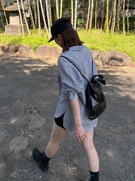 「MOUSSY（マウジー）のアイテム（トップス）」を使った、mio99さん（レディース・162cm）の春コーディネート