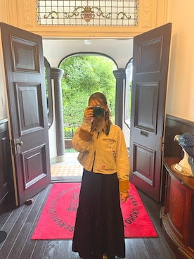 「アイテム（ジャンパースカート）」を使った、ikaffyさん（レディース・153cm）の冬コーディネート