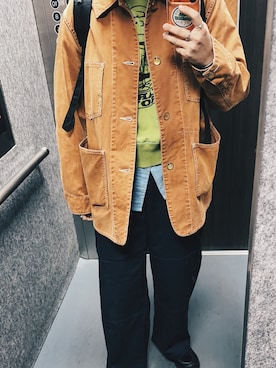 「アイテム（ジャケット/アウター）」を使った、Slさん（レディース・165cm）の冬コーディネート