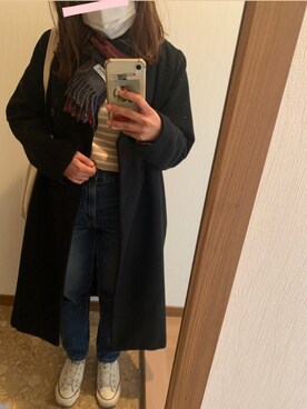 Kbf ケイビーエフ のノーカラーコートを使った人気ファッションコーディネート Wear