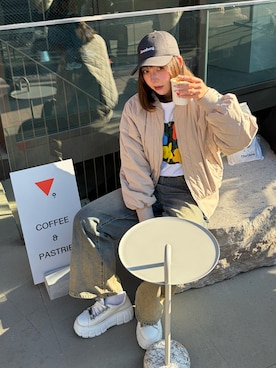 「miu miu（ミュウミュウ）のアイテム」を使った、manamistさん（レディース・164cm）の春コーディネート