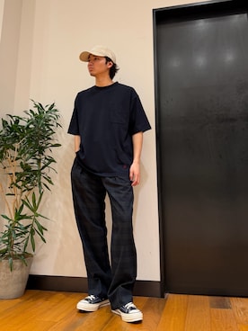 「URBAN RESEARCH（アーバンリサーチ）の『別注』New Era×URBAN RESEARCH　940CS（キャップ、ベージュ系）」を使った、ktrrrrrさん（メンズ・168cm）の夏コーディネート