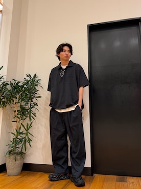 「URBAN RESEARCH（アーバンリサーチ）のWide Dad　BREEZY TECH ポロシャツ（ポロシャツ、グレー系）」を使った、ktrrrrrさん（メンズ・168cm）の夏コーディネート