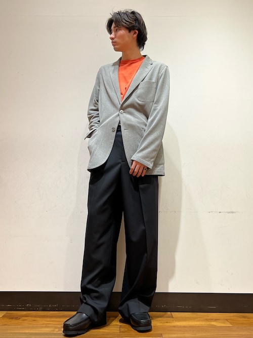 LIFE STYLE TAILOR　メランジニットイージージャケット