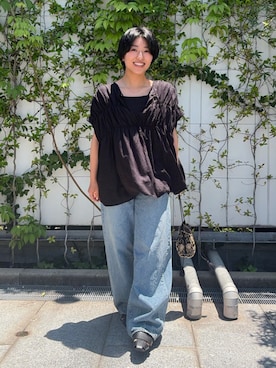 上村玲加さん（レディース・150cm）の夏コーディネート