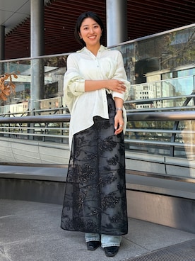 上村玲加さん(レディース・150cm)の春コーディネート