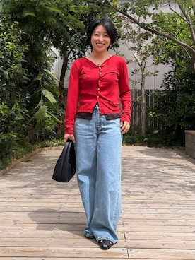 上村玲加さん(レディース・150cm)の夏コーディネート
