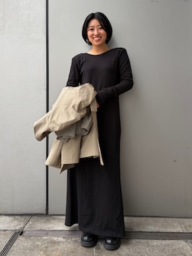 上村玲加さん（レディース・150cm）の春コーディネート