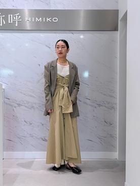 「ミュール」｜卑弥呼 MOP岡崎店さん（レディース・163cm）の春コーディネート