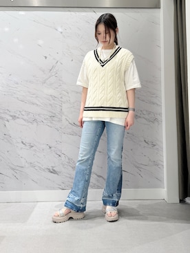 「HIMIKO（ヒミコ）のアイテム」を使った、卑弥呼 MOP岡崎店さん（レディース・163cm）の夏コーディネート