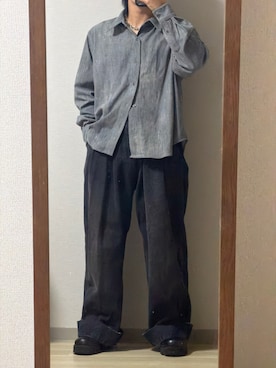 「PADRONE（パドローネ）のアイテム（シューズ）」を使った、はち/hachiさん（メンズ・169cm）の春コーディネート