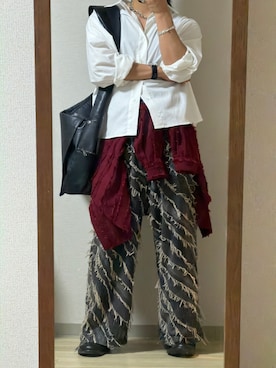 「PADRONE（パドローネ）のアイテム（シューズ）」を使った、はち/hachiさん（メンズ・169cm）の春コーディネート