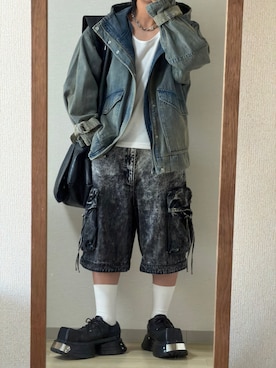 はち/hachiさん（メンズ・169cm）の春コーディネート