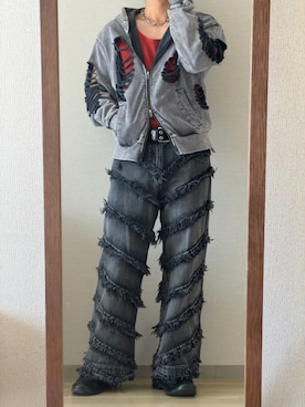 「PADRONE（パドローネ）のアイテム（シューズ）」を使った、はち/hachiさん（メンズ・169cm）の春コーディネート