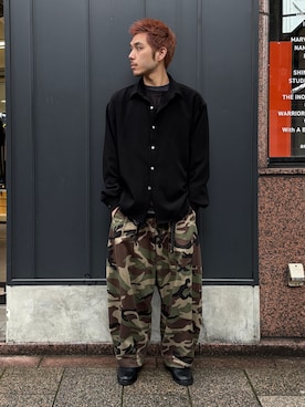 「WISM（ウィズム）のアイテム」を使った、YOSHIMURAさん（メンズ・170cm）の春コーディネート
