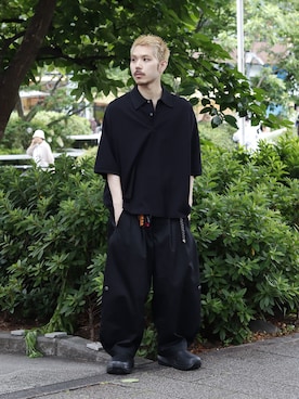 「WISM（ウィズム）のアイテム」を使った、YOSHIMURAさん（メンズ・170cm）の夏コーディネート
