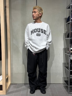 「is-ness（イズネス）のアイテム」を使った、YOSHIMURAさん（メンズ・170cm）の秋コーディネート