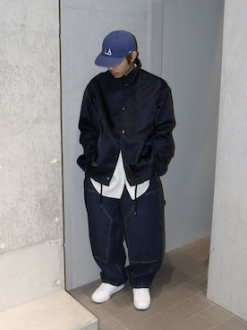 「is-ness（イズネス）のアイテム」を使った、YOSHIMURAさん（メンズ・170cm）の冬コーディネート
