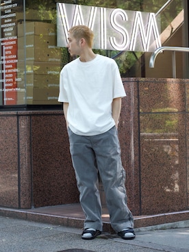 「WISM（ウィズム）のアイテム」を使った、YOSHIMURAさん（メンズ・170cm）の春コーディネート