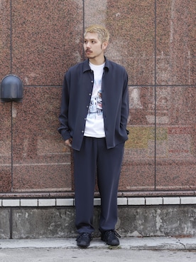 「WISM（ウィズム）のアイテム」を使った、YOSHIMURAさん（メンズ・170cm）の夏コーディネート