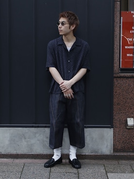 「WISM（ウィズム）のアイテム」を使った、YOSHIMURAさん（メンズ・170cm）の春コーディネート