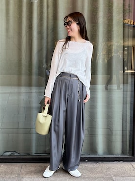 「IENA（イエナ）のアイテム（アクセサリー）」を使った、ayanoさん（レディース・166cm）の春コーディネート