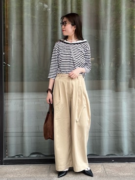 「IENA（イエナ）のアイテム（アクセサリー）」を使った、ayanoさん（レディース・166cm）の春コーディネート