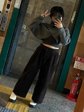 「アイテム（タンクトップ）」を使った、dadayaaさん（レディース・151cm）の秋コーディネート