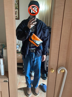 「アイテム（ボディバッグ/ウエストポーチ）」を使った、nogitererunarenkaさん（メンズ・178cm）の秋コーディネート